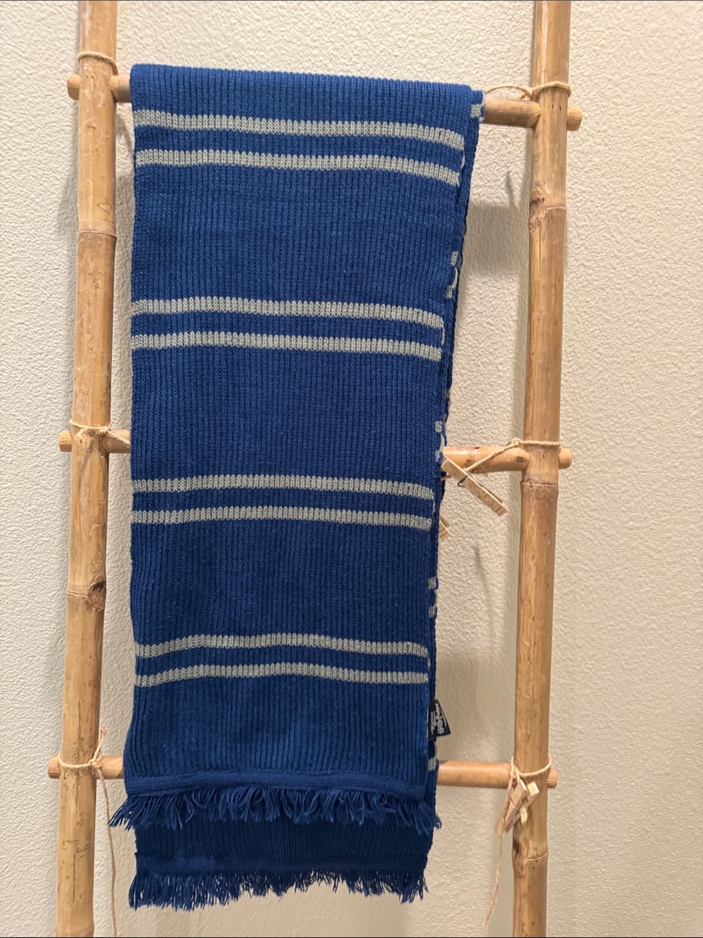 Harry Potter Raven Claw Blue Striped Fringe Scarf
